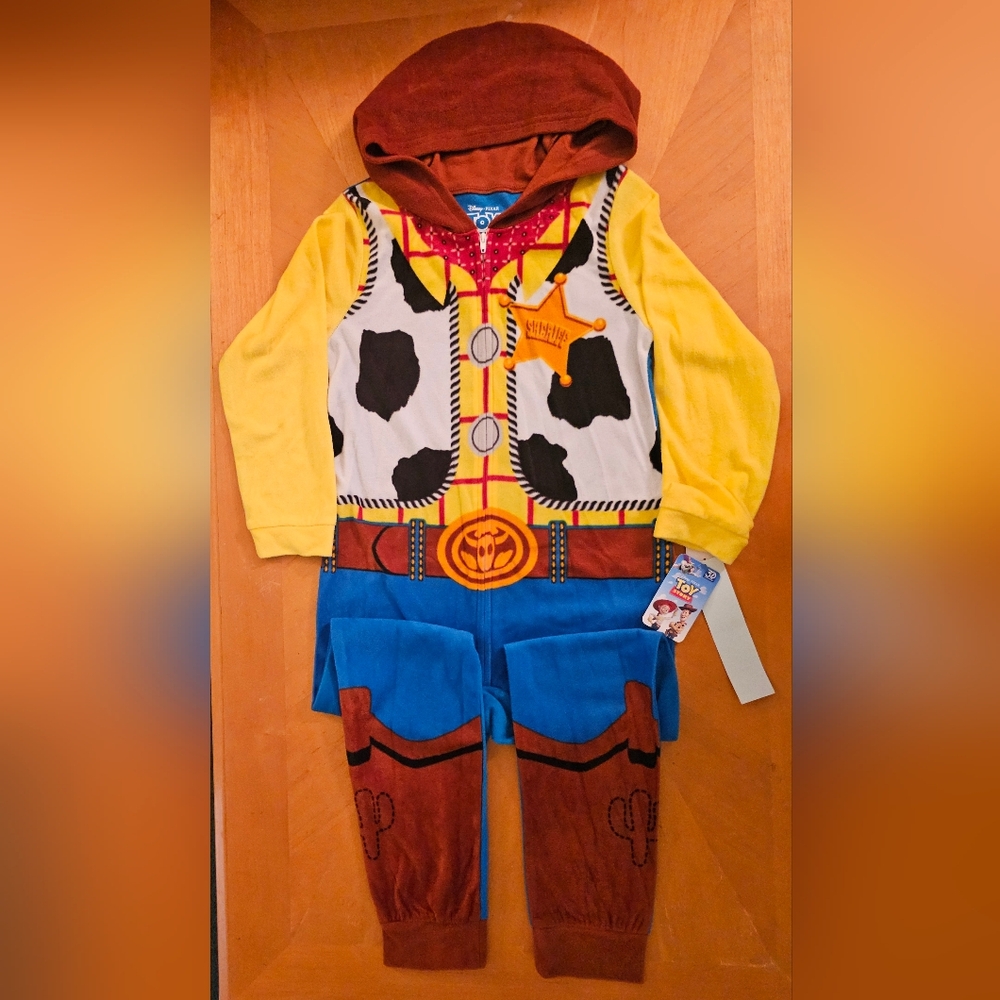 NWT Disney Pixar Toy Story One Piece Union Suit Pajamas Costume Size: Med(8/10)